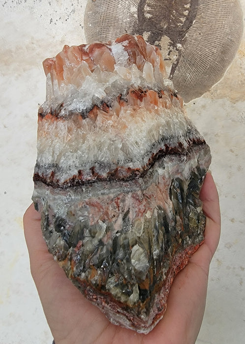 Large Rainbow Banded Calcite | Mexico