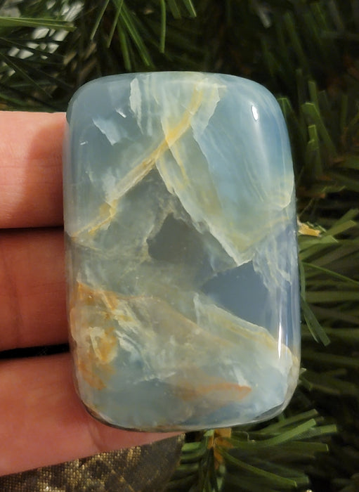 Gorgeous Argentinian Blue Calcite Palm Stone | Argentina