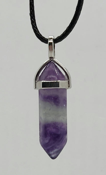 Fluorite Double Terminated Wand Necklace